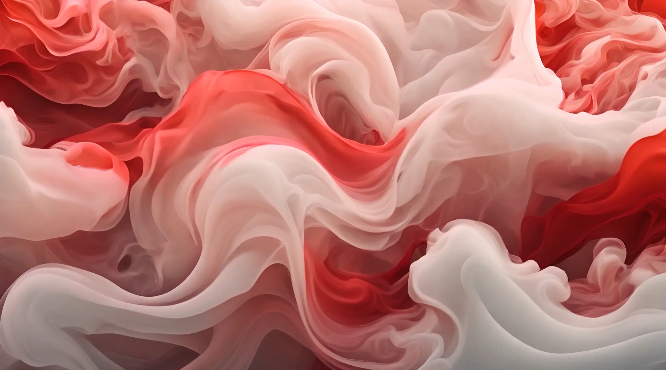 Elegant Red and White Smoke Background Video